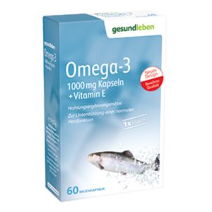 gesund leben Omega-3  1000 mg Kapseln + Vitamin E 